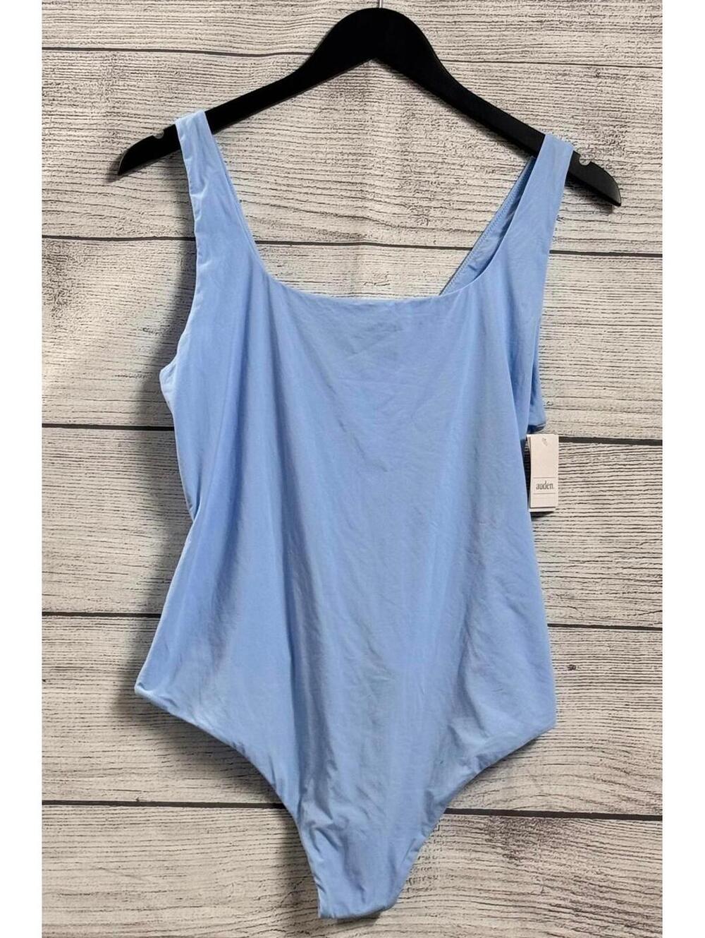Auden Light Blue Natural Look Bodysuit Women Size XXL